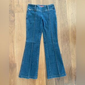 Guess size 29 wide leg jeans with seam down center front & back very slimming
